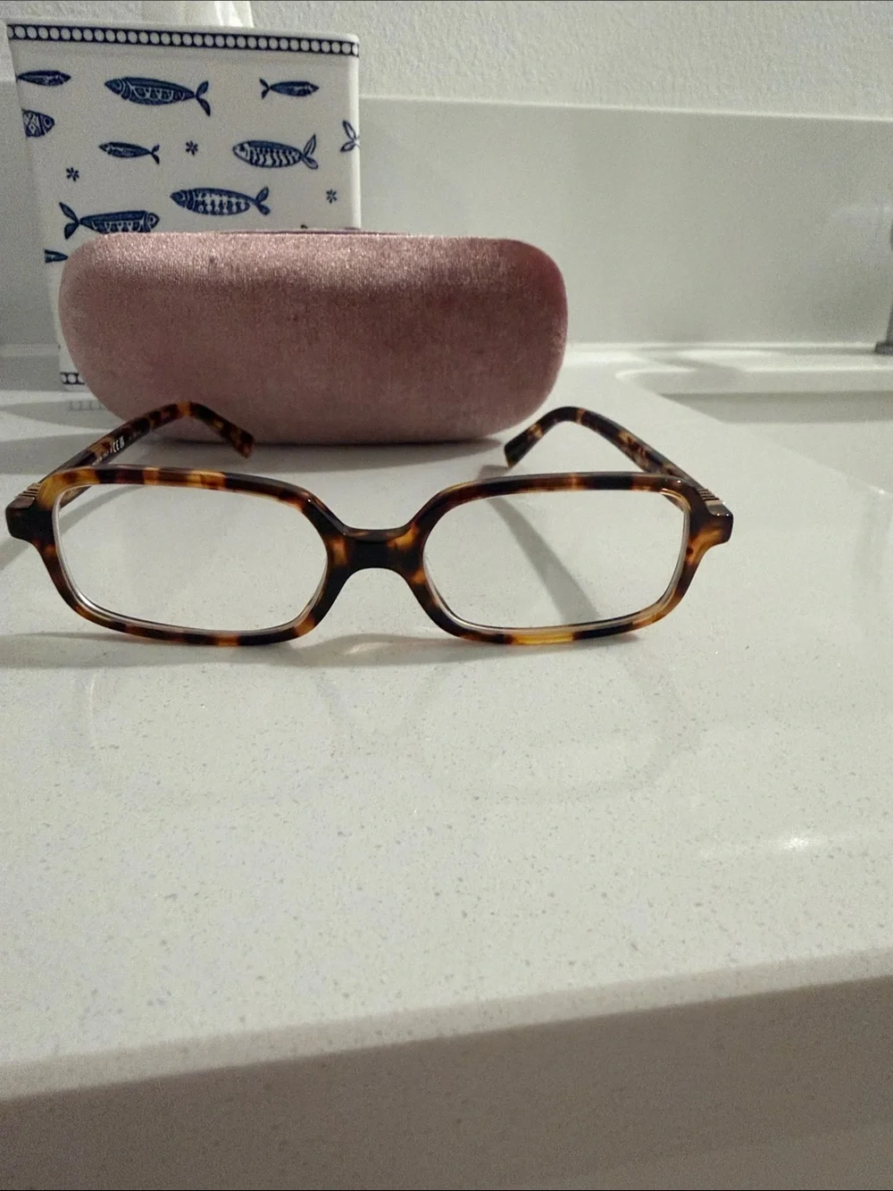Miu Miu Rose Pink Velvet Eyewear Case